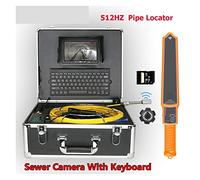 DIGNIFE Sewer Inspection Camera, Sewer Camera With Locator, 22mm 512HZ Pipe Locator Sewer Pipe Inspection Video Camera With 7inch Monitor DVR IP68 Pipeline Industrial Endoscope(40 m)