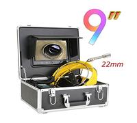 DIGNIFE Sewer Inspection Camera, Sewer Camera With Locator, 9inch 22MM Monitor 20/30/40/50M Pipe Inspection Video Camera,IP68 HD 1000TVL Drain Sewer Pipeline Industrial Endoscope System(30m)