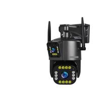 DIGNIFE Surveillance Camera, 8K Camera Outdoor 20X Zoom Four Lens Dual Screen Security Cam PTZ CCTV Monitor Auto Tracking Surveillance Camera(4K No Zoom Add 32G)