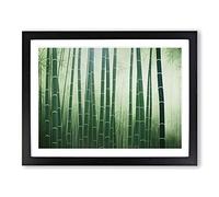Dignified Bamboo Forest Framed Print | A4 Black Framed Wall Art | Ready to Hang | Modern Landscape Picture | Living Room Bedroom Lounge Office