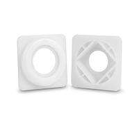 Dignitree Universal Top Hat Washer 1/2" & 3/4" (Pack of 2) Tap Backnut Washer for Bath Mixer & Basin Pillar Taps, Plastic Plumbing Spacer for Fibreglass Baths & Composite Sinks, Anti-Crack Stabiliser