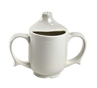 Dignity 2-Handled Feeder Cup with Pierced Spout - White