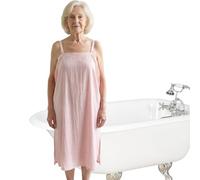 Dignity Bath Cover Up Bathing Wrap Provides Privacy Helps Caregivers with Bathing Dignity Shower for Elderly Elder Senior Dementia Disabled Women Lightweight, Quick-Drying