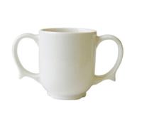 Dignity Two Handled Mug, Drinking Aid with Two Handles for Secure Drinking, Feeding Cup for Easier Drinking & Eating, Weak Grip & Tremors, White, 250 ml, (Eligible for VAT relief in the UK)