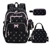 DIGOBAY Corduroy Backpack, Blackpink-bow, M, Classic