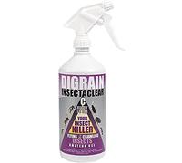 Digrain Insectaclear C Insect Killer Spray 1L - Kills Bed Bugs, Ants, Fleas, Spiders, Moths, Mosquitoes - Fast-Acting Pest Control for Indoor & Outdoor Use - HSE Approved