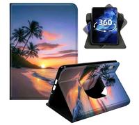 DIGTIALL 360° Rotating Case for iPad mini 1/2/3 7.9", Smart PU Leather Stand Protective Cover with Auto Wake Sleep,Beautiful Sunset