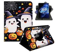 DIGTIALL 360°Rotating Case for Samsung Galaxy Tab S8 2022/Tab S7 2020 11 Inch, Smart Lightweight PU Leather Swivel Stand Protective Cover with Auto Wake Sleep,Witches
