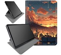 DIGTIALL 360° Rotating Stand Case for Samsung Galaxy Tab A9 Plus 10.9" Case 2023-2026/A11 Plus- Smart Protective Cover with Auto Wake/Sleep,Full-Body Kickstand Case,City Sunset