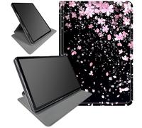 DIGTIALL 360° Rotating Stand Case for Samsung Galaxy Tab A9 Plus 10.9" Case 2023-2026/A11 Plus- Smart Protective Cover with Auto Wake/Sleep,Full-Body Kickstand Case,Cherry Blossoms Glittery
