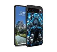 DIGTIALL Blue Skull Case for Google Pixel 10 Pro XL 6.8", Slim Soft TPU Silicone Protective Cover, Anti-Slip Grip & Shockproof Design for Pixel 10 Pro XL