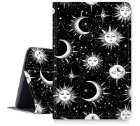 DIGTIALL Case for 6" All New Kindle 10th Generation 2019 Release, PU Leather Smart Cover with Multi-Angle Stand & Auto Wake/Sleep,Suns and Moons with Faces