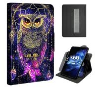 DIGTIALL Case for 6" All-New Kindle 11th Generation 2022/2024 Release, 360° Rotating Multi-Angle Stand Cover with Hand Strap,Auto Sleep/Wake,Cute Owl Dream Catcher