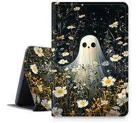 DIGTIALL Case for 6 Inch Kindle Basic 11th Generation 2022 and 2024 Release, PU Leather Smart Cover with Multi-Angle Stand & Auto Wake/Sleep,Cute Ghost
