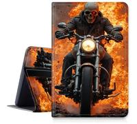 DIGTIALL Case for 6 Inch Kindle Basic 11th Generation 2022 and 2024 Release, PU Leather Smart Cover with Multi-Angle Stand & Auto Wake/Sleep,Ghost Rider