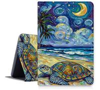 DIGTIALL Case for Amazon Fire Max 11 Tablet (13th Generation, 2023 Release),Slim PU Leather Smart Cover with Multi-Angle Viewing Stand,Auto Sleep/Wake Protective Shell,Turtle On The Beach