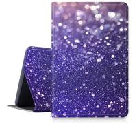 DIGTIALL Case for Fire HD 10 & 10 Plus (11th Gen 2021) / Fire HD 10 (13th Gen 2023) - Slim PU Leather Protective Smart Cover with Auto Sleep/Wake & Multi-Angle Stand,Purple Glitter