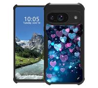 DIGTIALL Case for Google Pixel 10 6.3" Slim Hybrid Acrylic Back+Soft TPU Bumper Shockproof Protective Cover for Pixel 10,Heart of Love