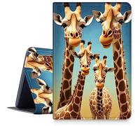 DIGTIALL Case for iPad 10.2 Inch 7th / 8th / 9th Gen (2021/2020/2019), Slim PU Leather Folding Stand Protective Cover Case with Auto Sleep/Wake for iPad 10.2,Giraffe