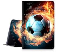 DIGTIALL Case for iPad 10th/11th Gen 10.9/11",Fire Football | Slim Cover for iPad 10th Gen 10.9" 2022 & iPad 11th Gen 11" 2025, Folding Stand Protective Case Auto Sleep/Wake Shell