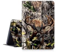 DIGTIALL Case for iPad Pro 11 Inch M4 2024-2026,Ultra Slim PU Leather Smart Cover with Multi-Angle Viewing Stand,Auto Sleep/Wake Protective Folio Shell,Deer Camouflage