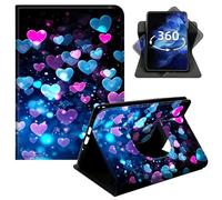 DIGTIALL Case for Kindle Basic 6" 11th Gen 2022 & 2024 Release Signature Edition, 360° Rotating Stand Cover with Auto Wake/Sleep, PU Leather Protective Shell,Heart of Love