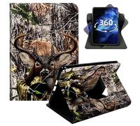 DIGTIALL Case for Kindle Paperwhite 4 10th Gen 6" 2018 Signature Edition, 360° Rotating Stand Cover with Auto Wake/Sleep, PU Leather Protective Shell,Deer Camouflage