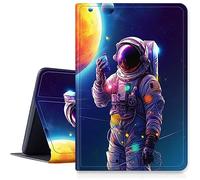 DIGTIALL Case for Samsung Galaxy Tab A 10.1 2019 Model SM-T510 / T515 / T517 Tablet,PU Leather Fold Stand Protective Cover with Auto Sleep/Wake for Samsung Tab A 8.0 2019,Astronaut
