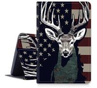 DIGTIALL Case for Samsung Galaxy Tab A 8.0 Case 2019 SM-T290/ T295/ T297 Tablet,PU Leather Fold Stand Protective Cover with Auto Sleep/Wake for Samsung Tab A 8.0 2019,Flag Deer