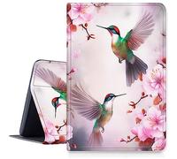 DIGTIALL Case for Samsung Galaxy Tab A 8.4 2020 Model SM-T307 Tablet,PU Leather Fold Stand Protective Cover with Auto Sleep/Wake for Samsung Tab A 8.4 2020,Hummingbird Flower