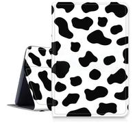 DIGTIALL Case for Samsung Galaxy Tab A9 Plus 10.9" 2023/2024/2026/A11 Plus,Slim PU Leather Smart Cover with Multi-Angle Viewing Stand,Auto Sleep/Wake Protective Shell,Black and White Cow Spots