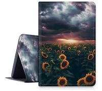 DIGTIALL Case for Samsung Galaxy Tab S7 FE/S8 Plus/S7 Plus 12.4" Tablet,PU Leather Stand Protective Cover with Auto Sleep/Wake for Samsung Tab S8+ 2022/S7 FE 2021/S7 Plus 2020,Sunflower