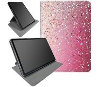 DIGTIALL Case for Samsung Galaxy Tab S8 Plus 2022/S7 FE 2021/S7 Plus 2020 12.4",360 Degree Rotating Swivel Stand Protective Cover for Samsung Tab S7 FE 2021/S8+ 2022/S7+ 2020,Pink Glitter