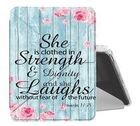 DIGTIALL Clear Case for iPad mini 7 A17 Pro 2024/ iPad mini 6 2021 8.3 Inch with Pencil Holder Folding Y Shape Stand Designed Cover,Auto Wake/Sleep,Bible Provers 31-25