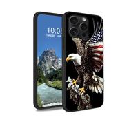 DIGTIALL Flying Eagle with Flag Case for iPhone 14 Pro Max 6.7", Slim Soft TPU Silicone Protective Cover, Anti-Slip Grip & Shockproof Design for iPhone 14 Pro Max 6.7"