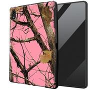 DIGTIALL for iPad (A16) 11th Generation 2025 11-inch/10th Generation 2022 10.9" TPU Case - Ultra-Thin Protective Cover Shockproof Protection Cover,Pink Dead Wood Tree