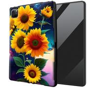 DIGTIALL for iPad Air 13 inch M3 2025 & 2024 M2 /iPad Pro 12.9 Inch 2022/2021/2020 TPU Case - Ultra-Thin Protective Cover Shockproof Protection Cover,Yellow Sunflowers