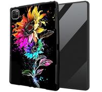 DIGTIALL for iPad Air 13 inch M3 2025 & 2024 M2 /iPad Pro 12.9 Inch 2022/2021/2020 TPU Case - Ultra-Thin Protective Cover Shockproof Protection Cover,Colorful Sunflowers