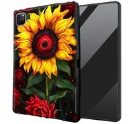 DIGTIALL for iPad Air 13 inch M3 2025 & 2024 M2 /iPad Pro 12.9 Inch 2022/2021/2020 TPU Case - Ultra-Thin Protective Cover Shockproof Protection Cover,Sunflowers
