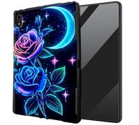 DIGTIALL for iPad Air 3rd Generation 2019/iPad Pro 10.5 Inch 2017/iPad 7 10.2 2019/2020 iPad 9 2021 TPU Case - Ultra-Thin Protective Cover Shockproof Protection Cover,Blue Roses Moon Stars