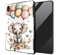 DIGTIALL for iPad Air 3rd Generation 2019/iPad Pro 10.5 Inch 2017/iPad 7 10.2 2019/2020 iPad 9 2021 TPU Case - Ultra-Thin Protective Cover Shockproof Protection Cover,Cute Baby Elephant Balloon