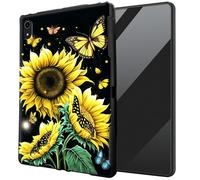 DIGTIALL for iPad Air 3rd Generation 2019/iPad Pro 10.5 Inch 2017/iPad 7 10.2 2019/2020 iPad 9 2021 TPU Case - Ultra-Thin Protective Cover Shockproof Protection Cover,Sunflower Butterfly