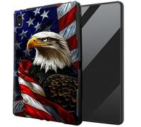 DIGTIALL for iPad Air 3rd Generation 2019/iPad Pro 10.5 Inch 2017/iPad 7 10.2 2019/2020 iPad 9 2021 TPU Case - Ultra-Thin Protective Cover Shockproof Protection Cover,Eagle Holding American Flag