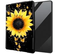 DIGTIALL for iPad Air 3rd Generation 2019/iPad Pro 10.5 Inch 2017/iPad 7 10.2 2019/2020 iPad 9 2021 TPU Case - Ultra-Thin Protective Cover Shockproof Protection Cover,Yellow Sunflower Butterflies