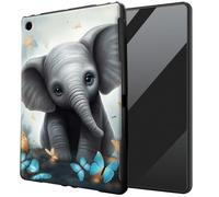 DIGTIALL for iPad mini 5 Generation 2019/ Mini 4 3 2 1 7.9" TPU Case - Ultra-Thin Protective Cover Shockproof Protection Cover for iPad mini 5 4 3 2 1,Elephant Blue Flowery