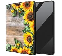 DIGTIALL for Kindle Fire HD 7 5th 7th 9th Generation (2015 2017 2019 Release) TPU Case - Ultra-Thin Protective Cover Shockproof Protection Cover,Sunflowers On Wooden
