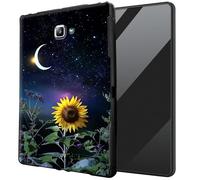 DIGTIALL for Samsung Galaxy Tab A 10.1 2016 SM-T580 T585 T587 TPU Case - Ultra-Thin Protective Cover Shockproof Protection Cover,Sunflower Starry Sky Moon