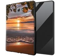 DIGTIALL for Samsung Galaxy Tab A 10.1 2016 SM-T580 T585 T587 TPU Case - Ultra-Thin Protective Cover Shockproof Protection Cover,Sunset Beach The Sunset