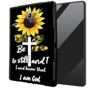 DIGTIALL for Samsung Galaxy Tab A 10.1 2016 SM-T580 T585 T587 TPU Case - Ultra-Thin Protective Cover Shockproof Protection Cover,Bible Verse Sunflower