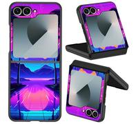 DIGTIALL for Samsung Galaxy Z Flip 6 Case for Galaxy Z Flip 6 Phone Case Slim Lightweight Hard PC Shockproof Protective Case for Samsung Z Flip 6,Tropical Landscape Trees